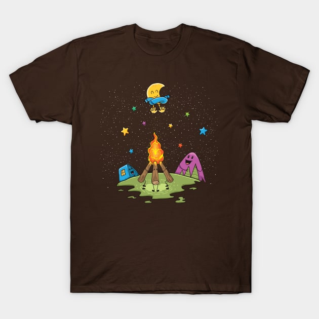 Warming The Moon T-Shirt by ginanperdana